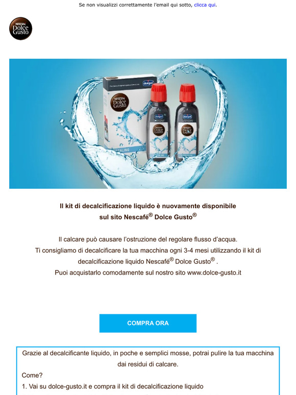 Nescafé Dolce Gusto Kit di Decalcificazione Liquido