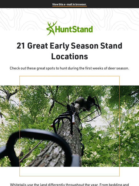 HuntStand 21 Stand Locations You Need to Know Milled