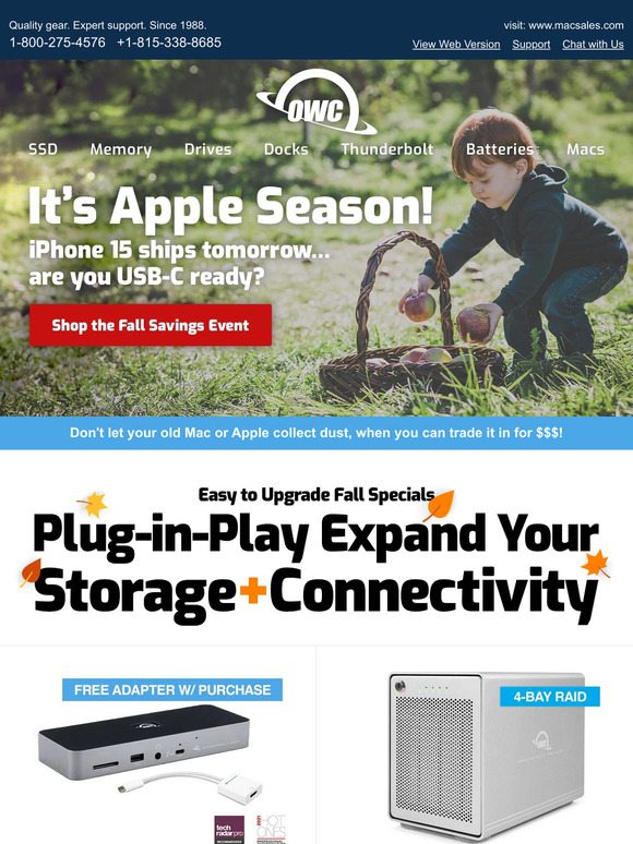 😎Cool Weather… Even Cooler Savings🍂Deals on Storage + Connectivity + More
