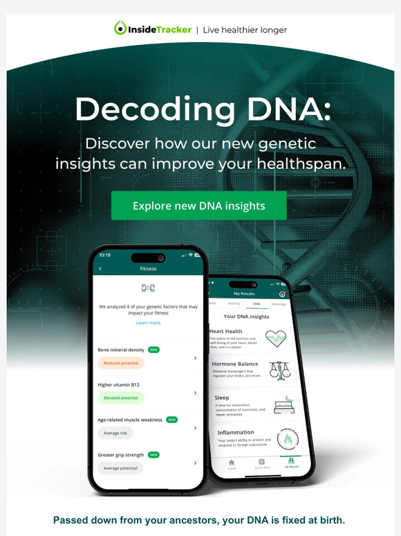 InsideTracker Decoding DNA 🧬 How are your impacting your