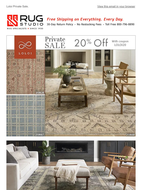 Private Sale • 20% Off Loloi Products