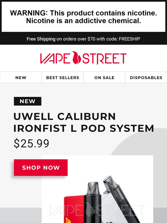 🚨Caliburn Ironfist L Pod System has arrived!