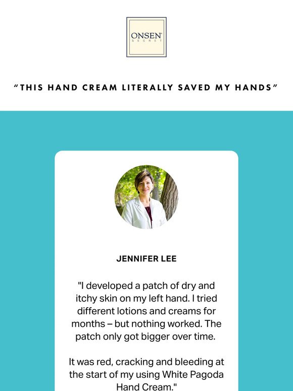 "This hand cream literally saved my hands!"⭐⭐﻿⭐﻿⭐﻿⭐
