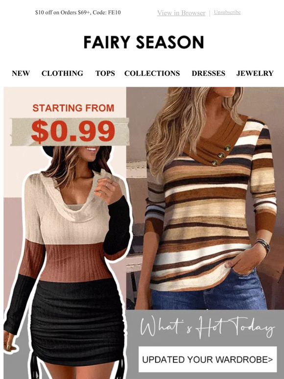 See What's Hot Today, Update Your Closet with Ease💗
