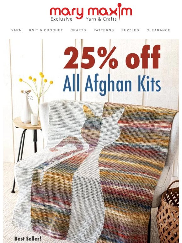 Our Afghan Kit SALE is back!