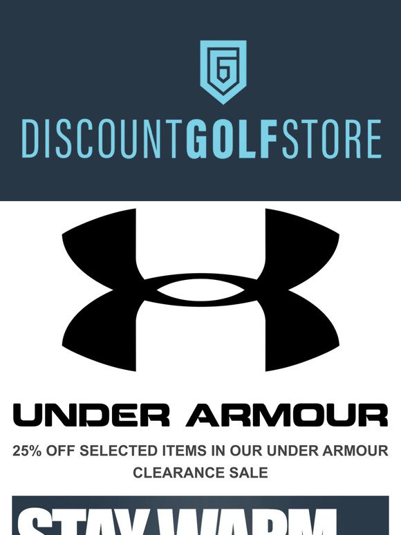 25% OFF SELECTED UNDER ARMOUR CLOTHING
