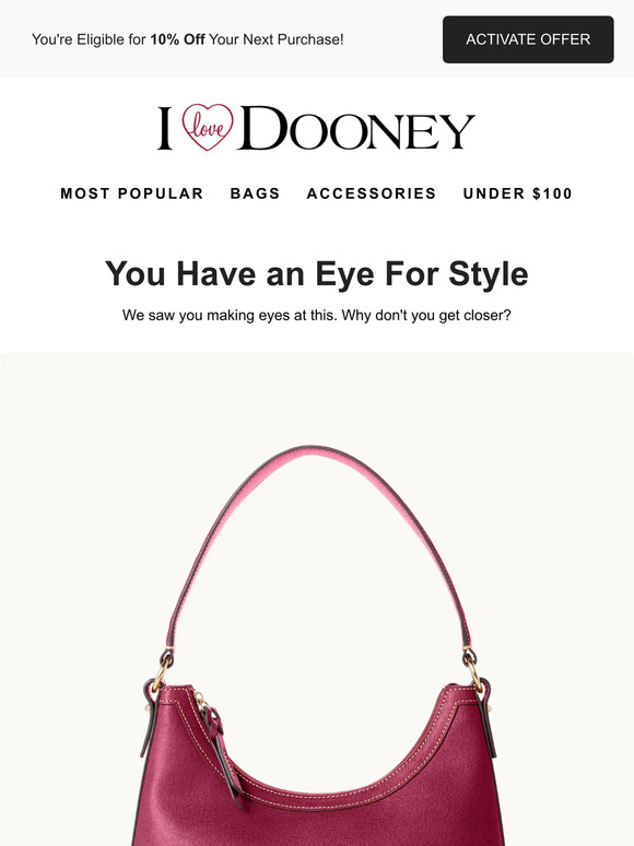 ILoveDooney sale: Get Dooney & Bourke purses for 70% off sitewide