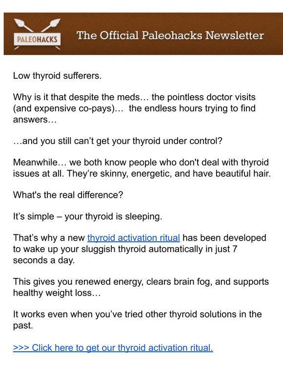 Thyroid ritual