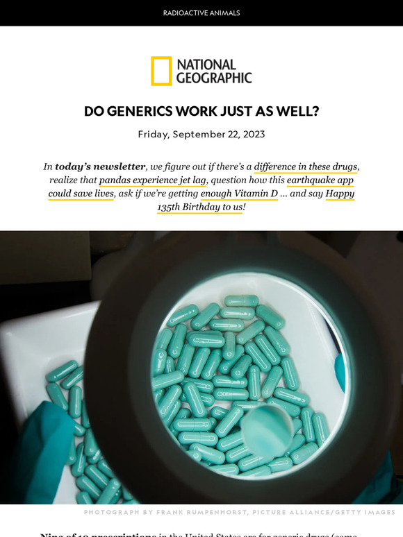 The 'myth' about generic vs. brand name drugs; could this earthquake app save your life?
