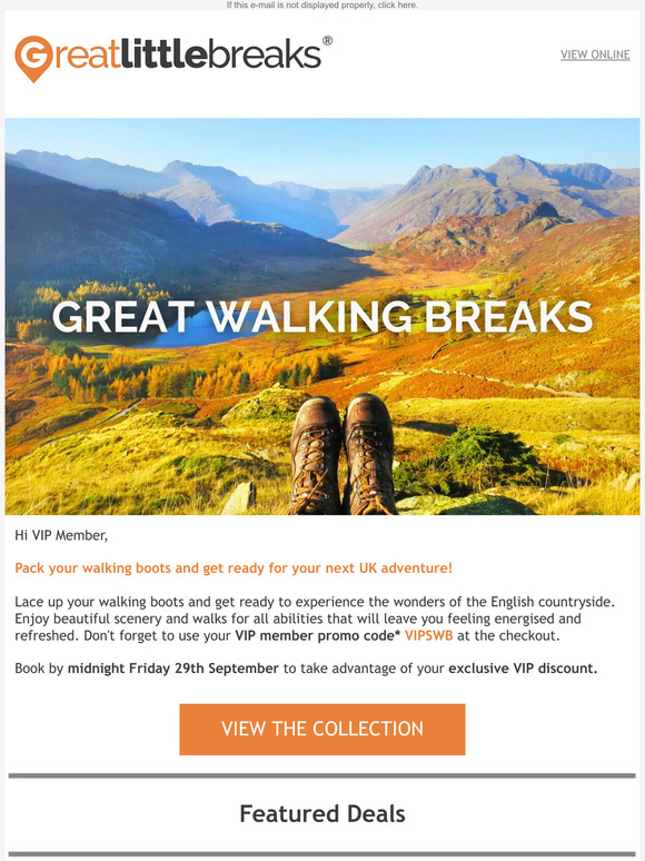 Short breaks, big adventures from only £55pp!