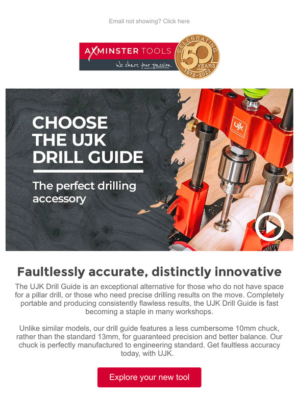 Axminster Tools Choose the UJK Drill Guide Milled