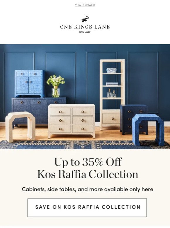 Up to 35% off Kos Raffia Collection