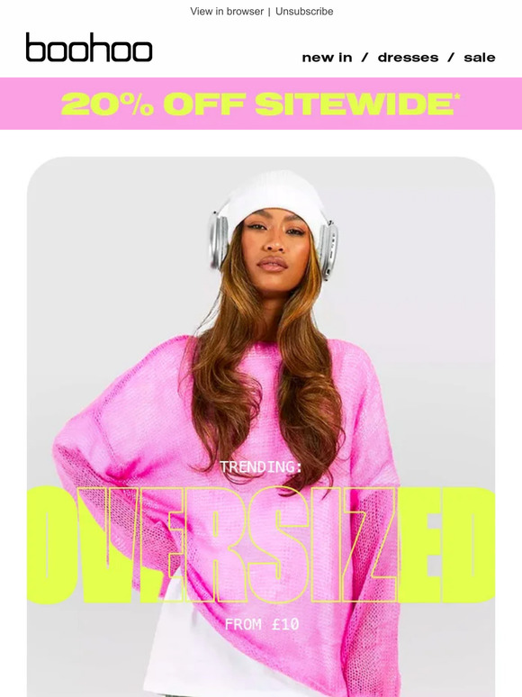 The 'Oversized' Trend From Just £8 😍