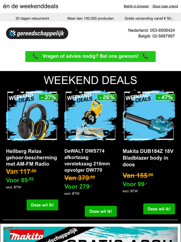 , Exclusieve Makita deal! 🎁
