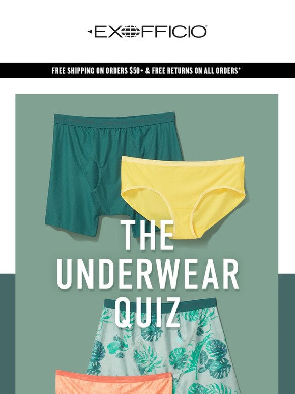 Take the underwear quiz