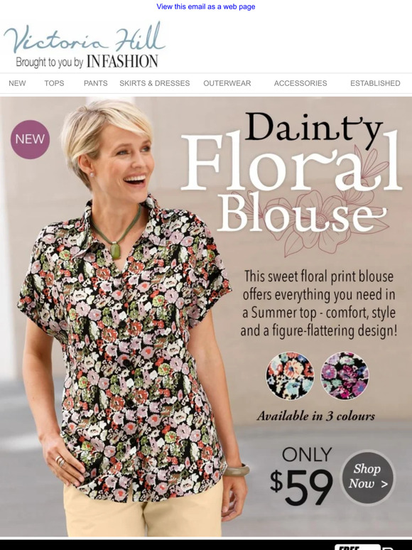 Fabulous, Fancy and Floral! | NEW Dainty Floral Blouse