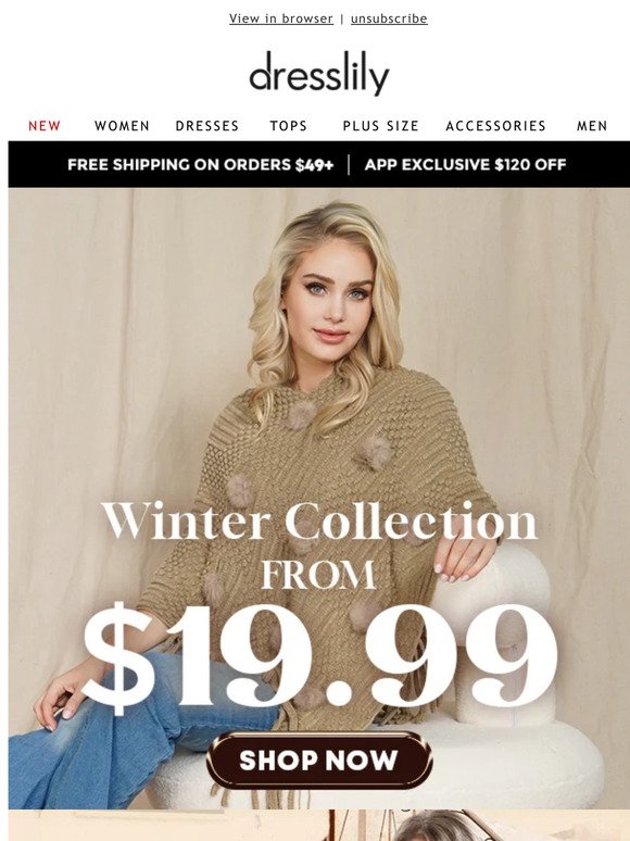 FRI-YAY!!! Winter Collection Down to $9.99~