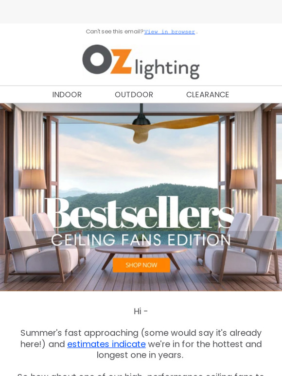 #Bestsellers | Ceiling Fans Edition