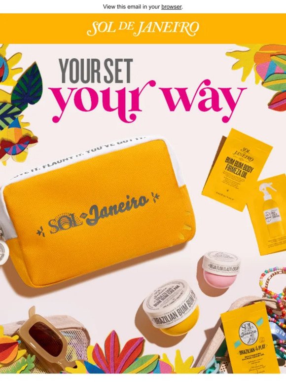 Create your own set (and receive a free bag!)