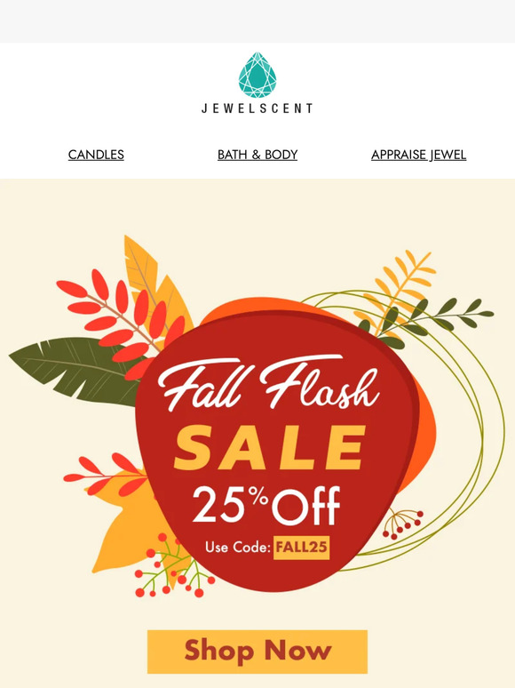 Fall Flash Sale - Save 25%