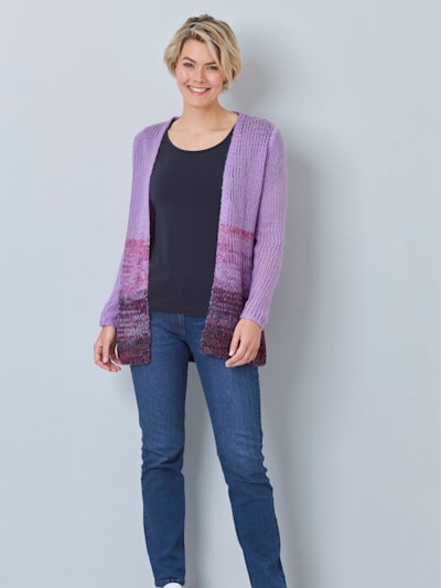 Strickjacke aus haarigem Strick