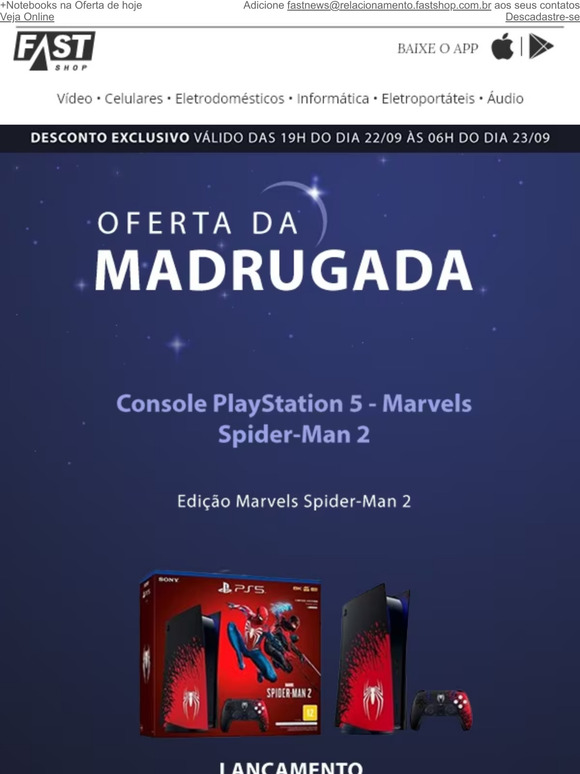Console PlayStation 5 - Marvel's Spider-Man 2 com super desconto🤑