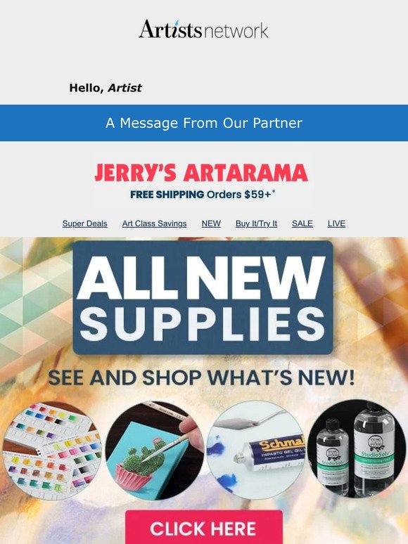 All New! Shop new supplies at Jerry's