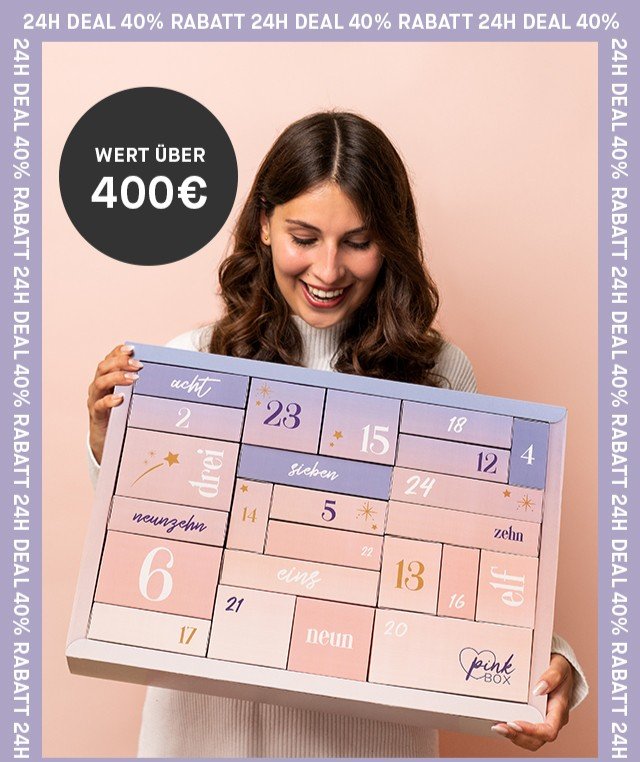 beautylove DE: DEAL DES TAGES Pink Box Premium Adventskalender