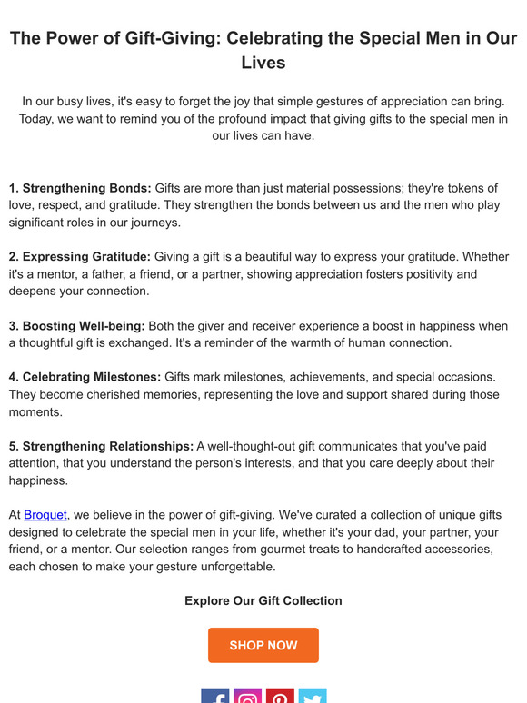 Gifts that Speak Volumes: Celebrating Special Men in Our Lives