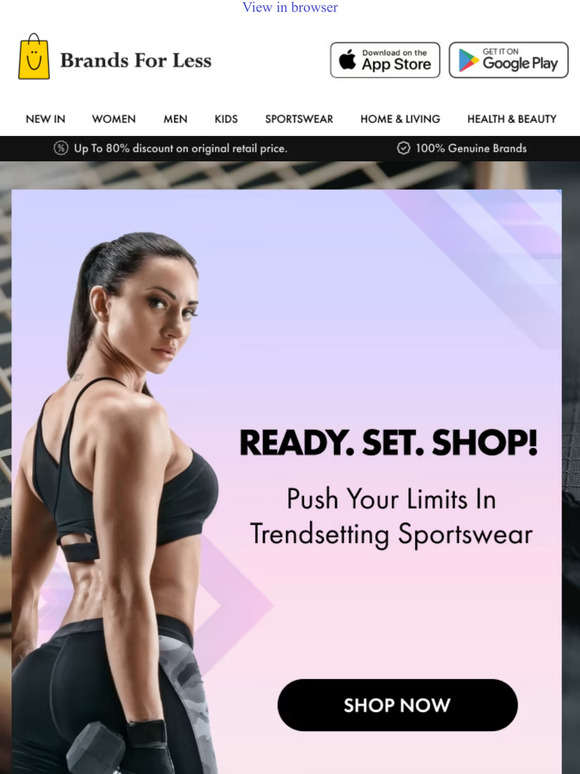 Brand for less Coupon Campaign KSA & Oman Chase Your Dreams 🏃‍♂️