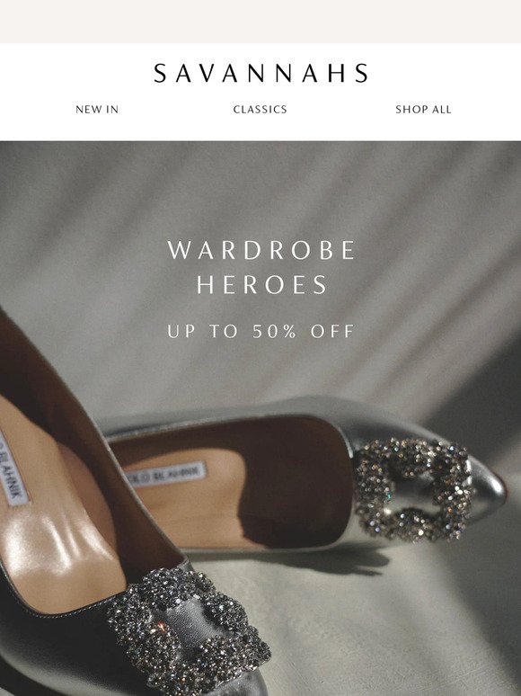 Last chance – Up to 50% off Wardrobe Heroes