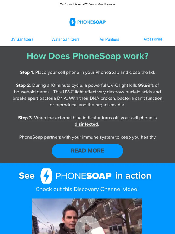 Phone Soap How effective are UV smartphone sanitizers? Milled
