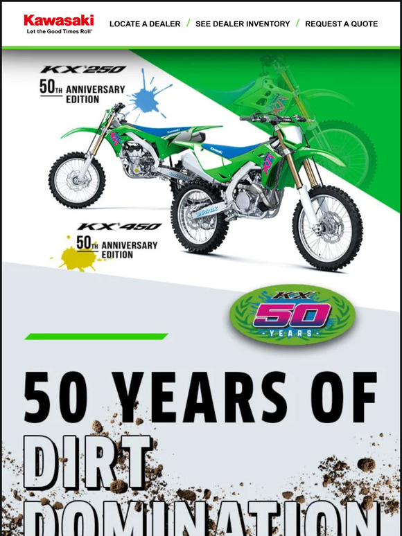 Kawasaki Motocross Legends Celebrate 50 Years Of The KX - Cycle News