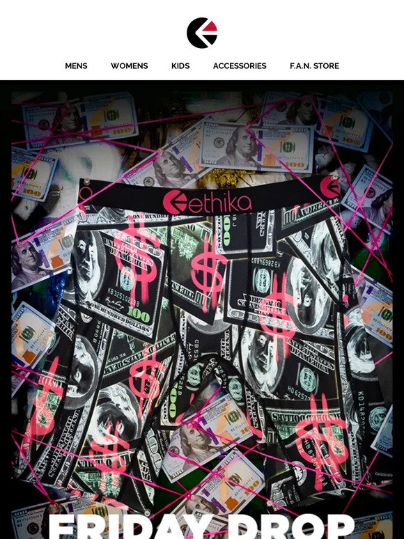 Ethika - All kind of new prints just dropped at ethika.com for men, women,  and kids! Go check them all out now. Ethika Girls #ethika