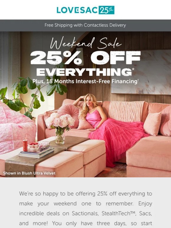 👋 👋 Say Hello to 25% OFF EVERYTHING!