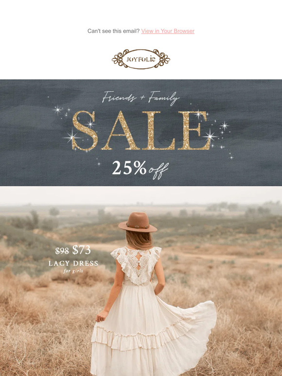 Friends & Family Sale Starts Now 🥰