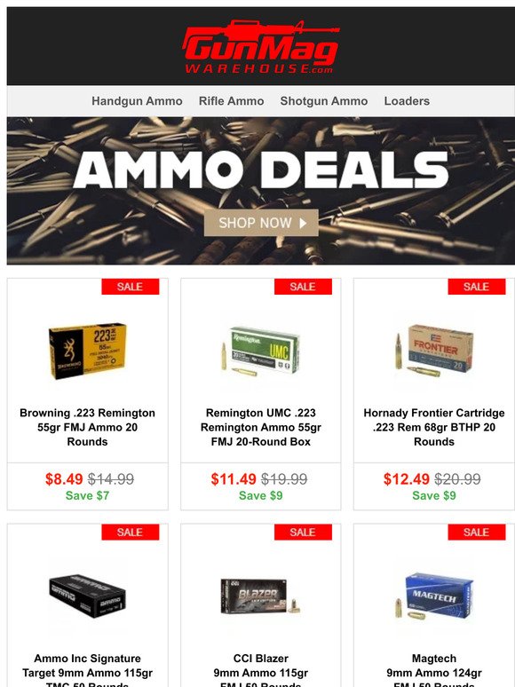 Affordable Ammo Is The Best Kind Of Ammo | Browning .223 Rem 55gr 20rd Box for $8.49
