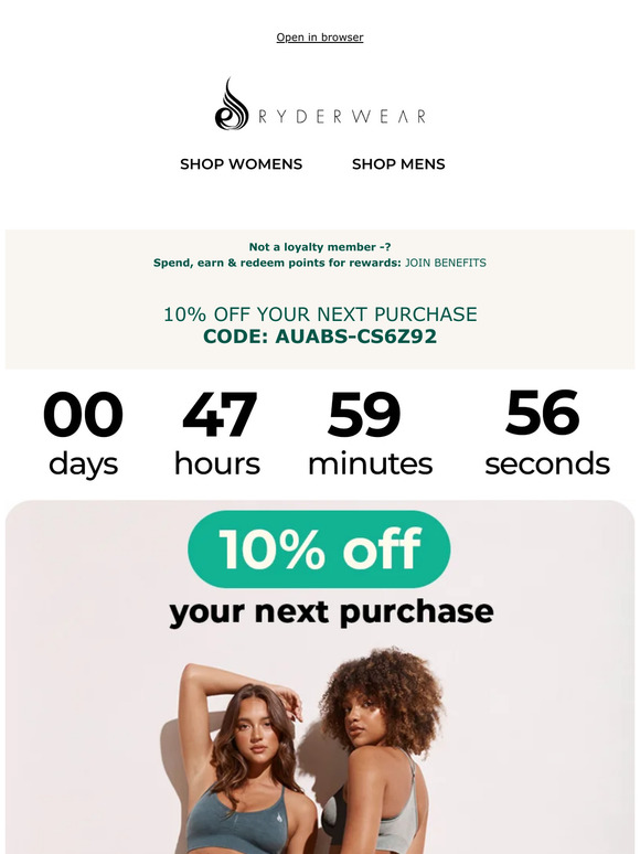 🤑 10% OFF your next purchase —!