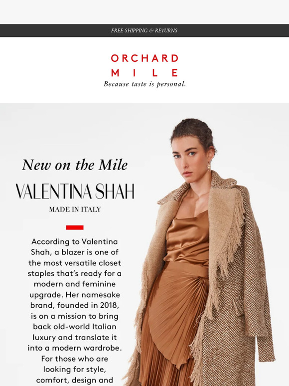 Italian luxury meets modern wardrobe…