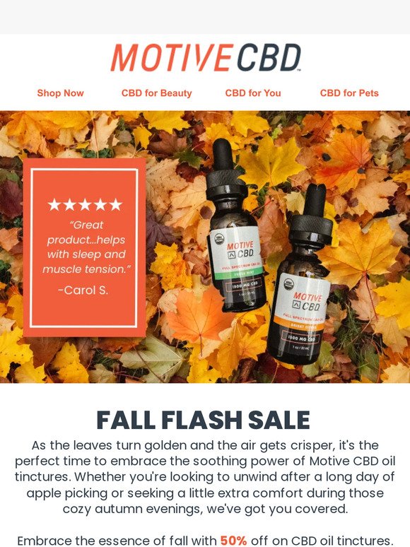 50% Off Oil Tinctures | Limited Time Only!