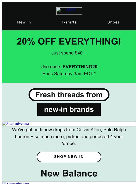 20% off everything! 😉