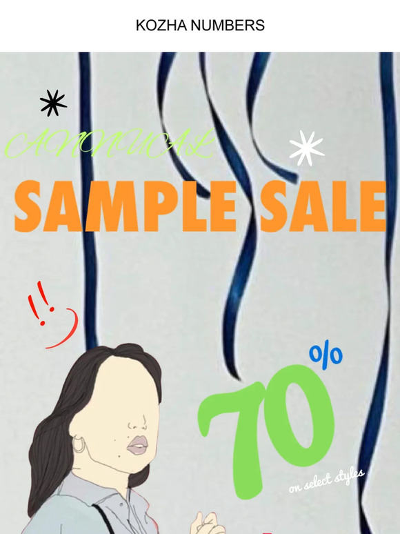 SAMPLE SALE
