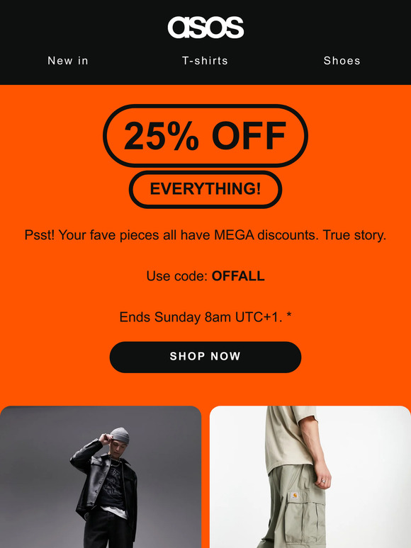 Get 25% off everything! 🤪