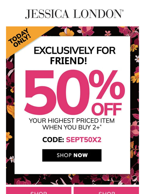 💌🛍Your 50% Off Code is Inside!