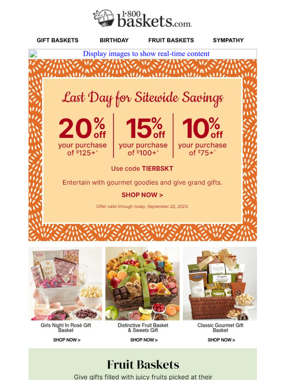 Time flies >> Final day for up to 20% off.