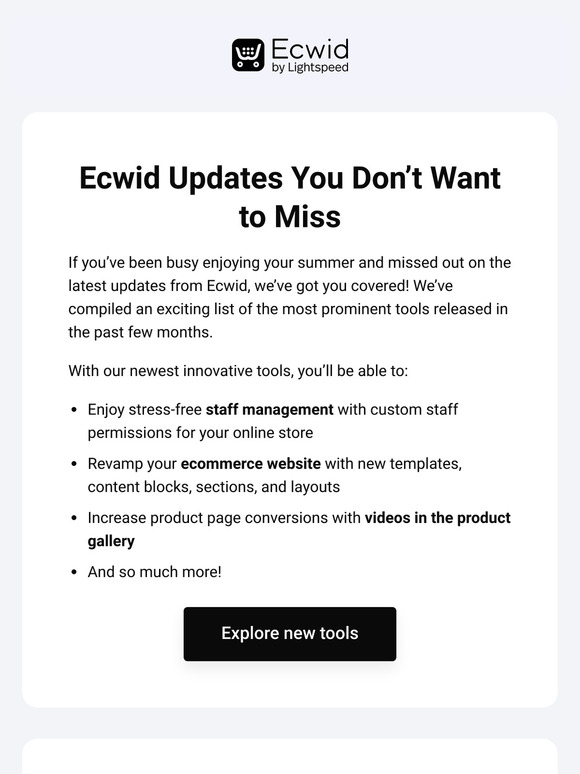⭐ 10 New Ecwid Tools You Don’t Want to Miss