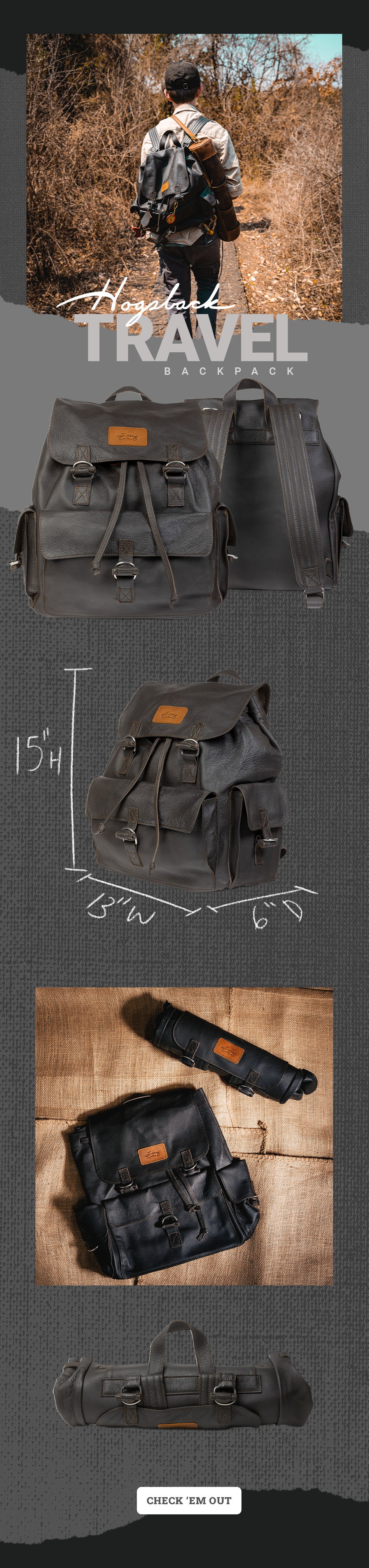 Hogsback Leather Saddleback Leather: Hogsback Travel Backpack & Tote - Available Now ...