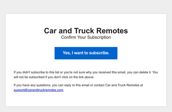 Confirm Your Subscription