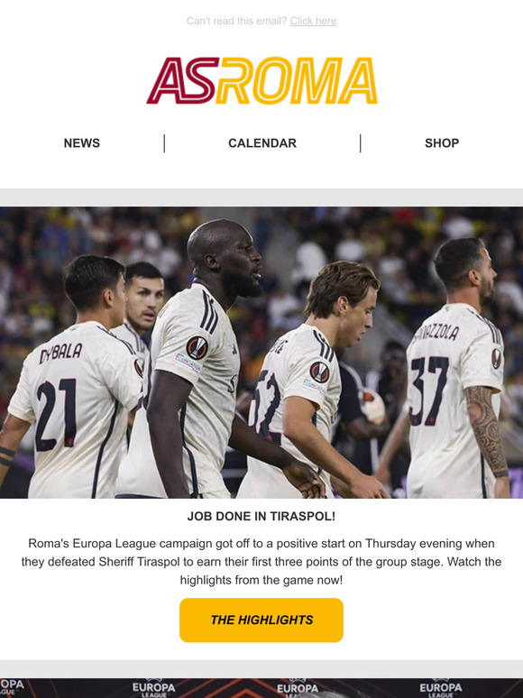 Europa League campaign starts off with a victory over Sheriff!