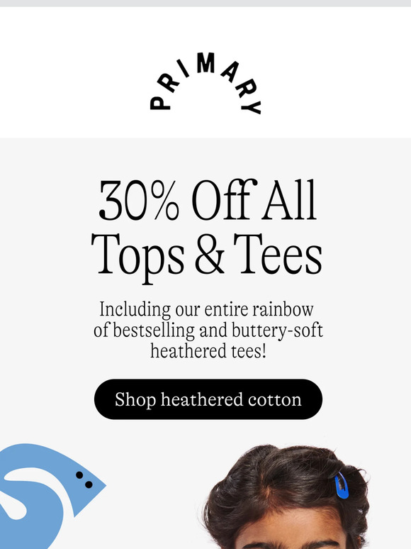 👀 Last weekend to shop 30% OFF all tops & tees!